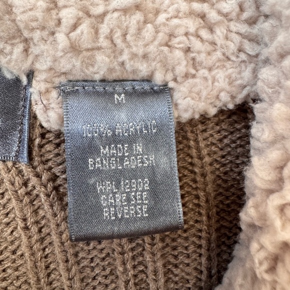 Oscar Dela Renta Knit Mock Turtleneck Sweater Beige Brown Medium - Picture 5 of 8